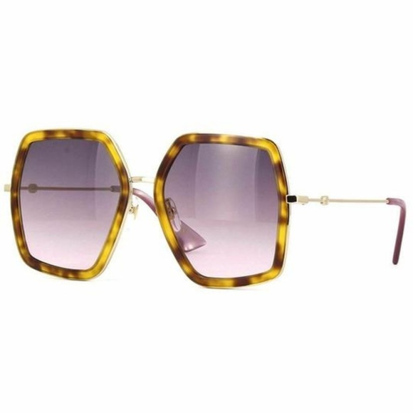 Gucci Square Sunglasses W/Grey Gradient Lens - Picture 1 of 5